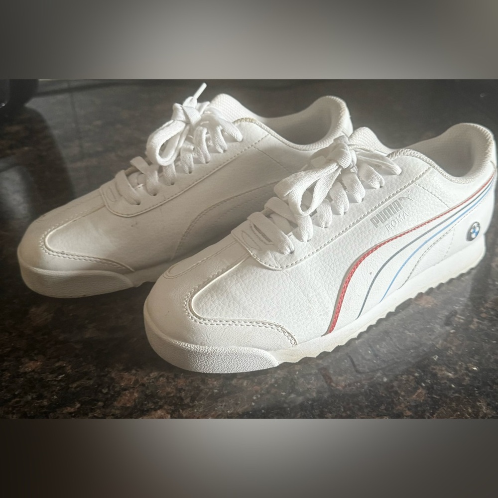 Puma BMW Motorsport x Roma 'Tricolor Stripes' | White | Men's Size 6✨